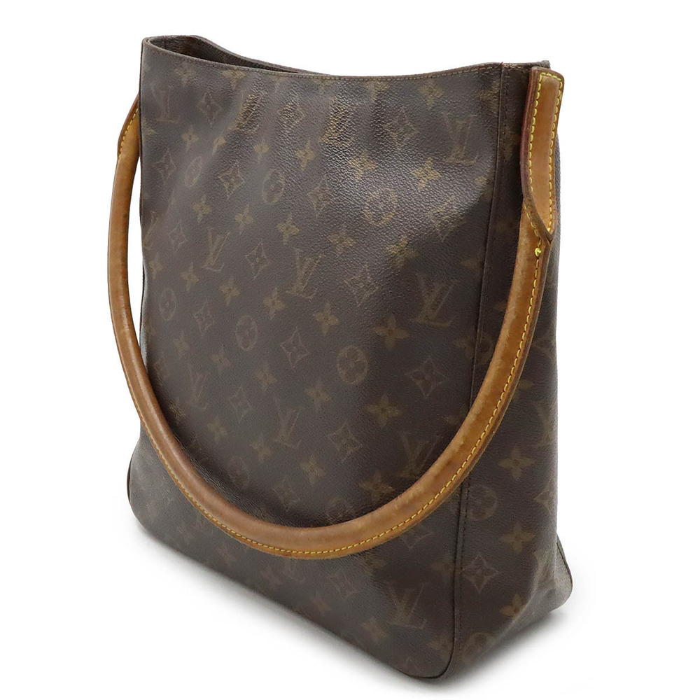 Louis Vuitton Hobo Shoulder Semi Shoulder Monogram Looping Bag Brown